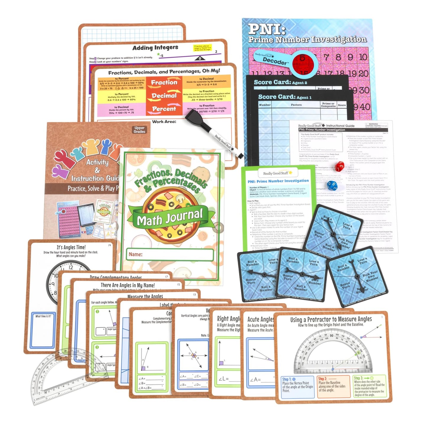 Really Good Stuff Family Engagement Math – Practice, Solve & Play Pack - Upper Grades