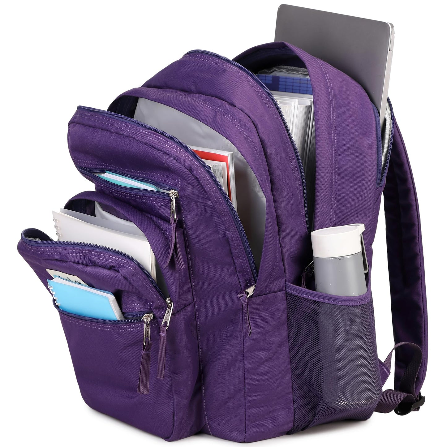 abshoo 34L Big School Backpack For College Women Middle High School Teen Girls Bookbag Travel Backpacks Daypack (Purple)