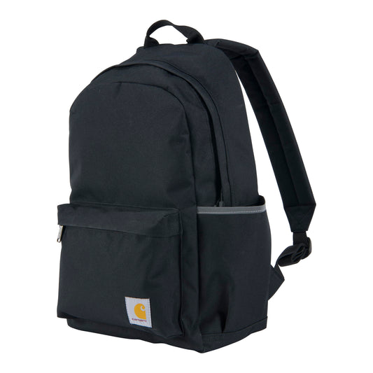 Carhartt 21L Classic Laptop Backpack, Water-Resistant Pack W/ 15" Laptop Sleeve and Organizational Compartments, Black