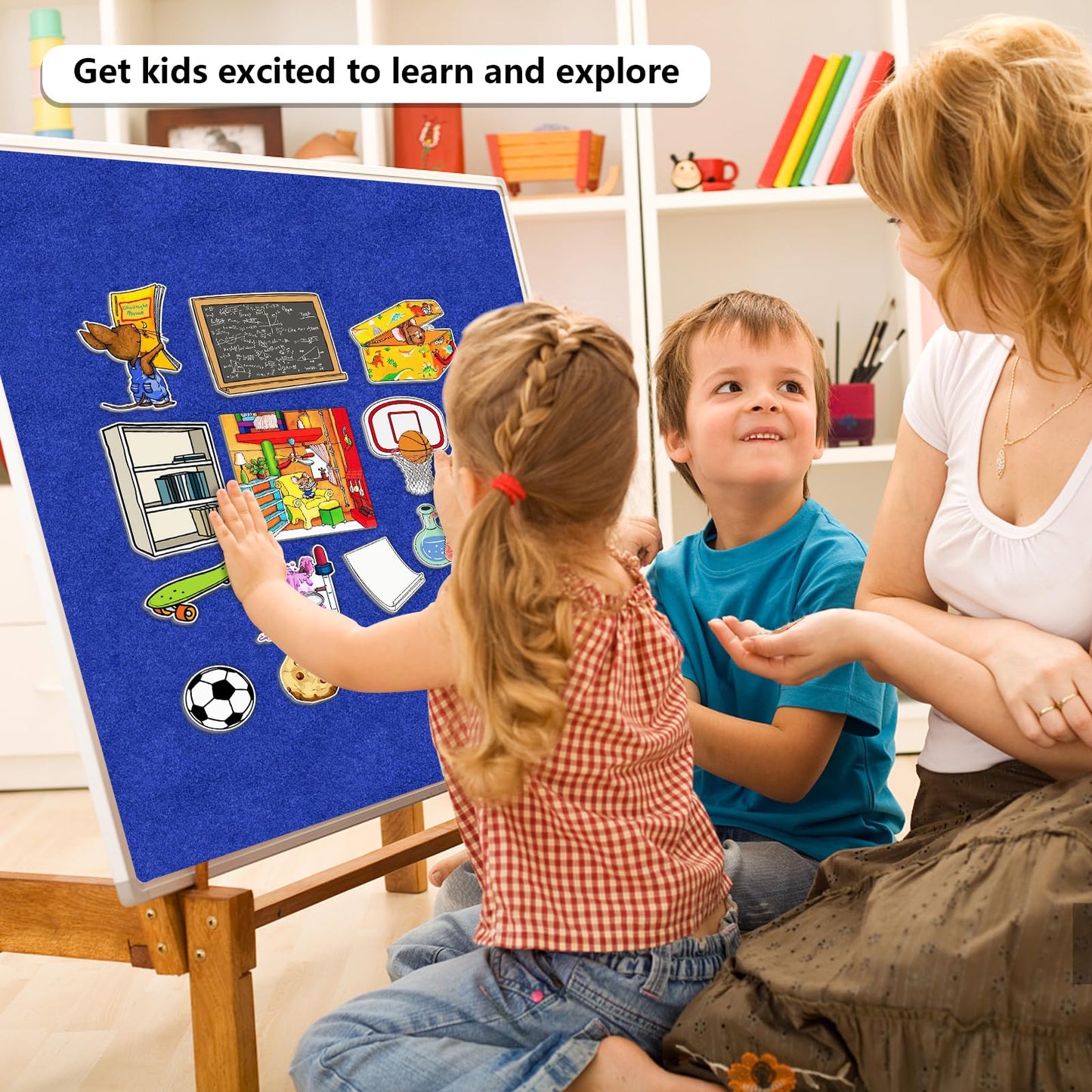 Ai fsem 16 Pcs If You Take a Mouse to School Flannel Board Stories for Preschool Classroom Must Haves Felt Wall Activities Toddler Classroom Toys