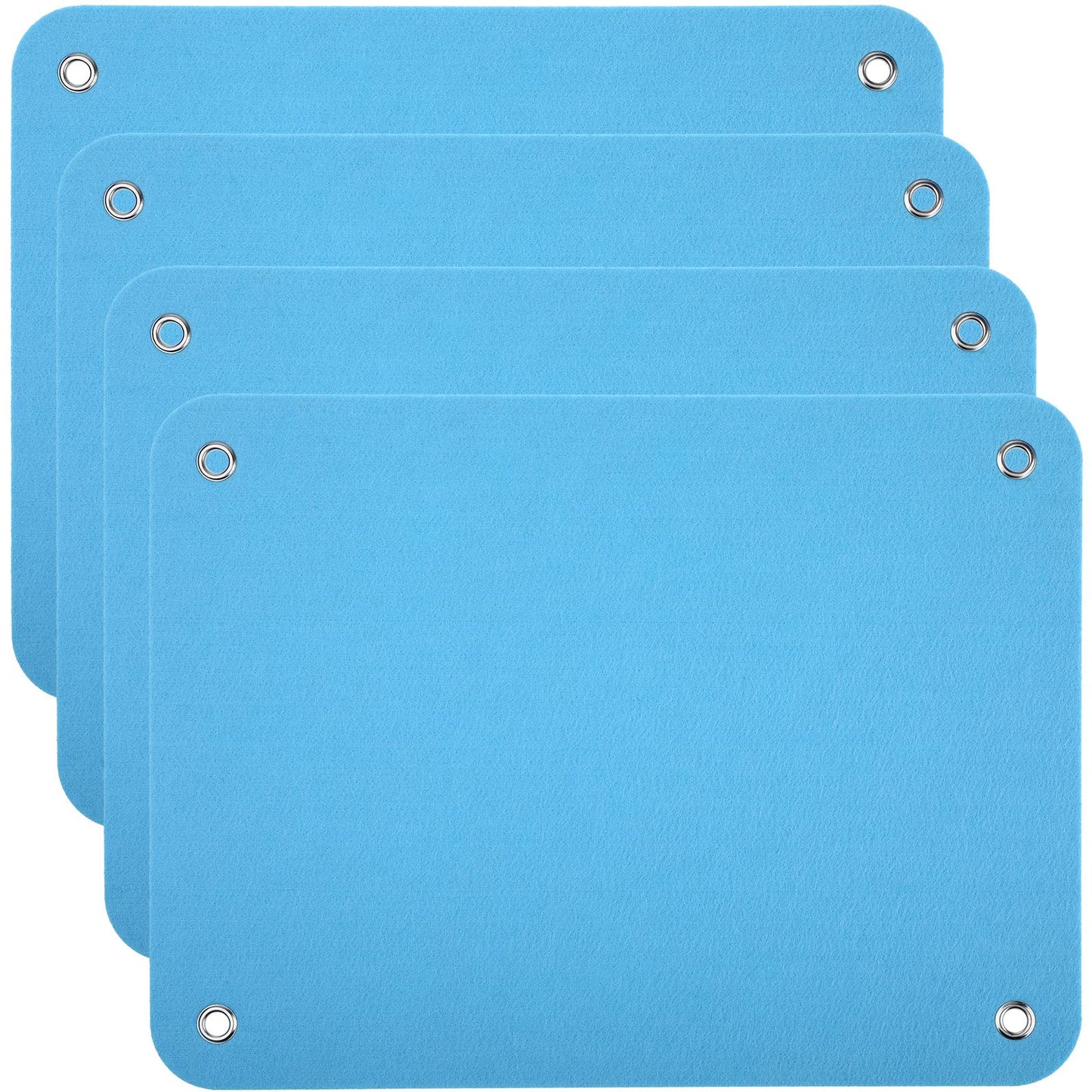 Yunsailing 4 Pieces Felt Board for Toddlers Classroom Flannel Board Stories for Preschool Homeschooling, Kids Felt Story Activity Wall Hanging Children Birthday Gifts, 11.8 x 15.75 Inch (Blue)