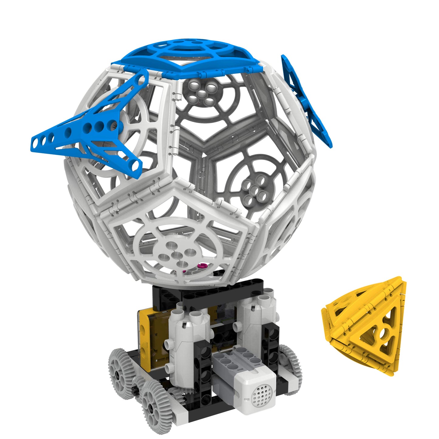 Thames & Kosmos Robotics: Smart Machines - Super Sphere STEM Experiment Kit | Build & Program a 9-inch Robotic Sphere + 6 Other Robot Models | Basic Coding | Color Manual | Requires Tablet, Smartphone