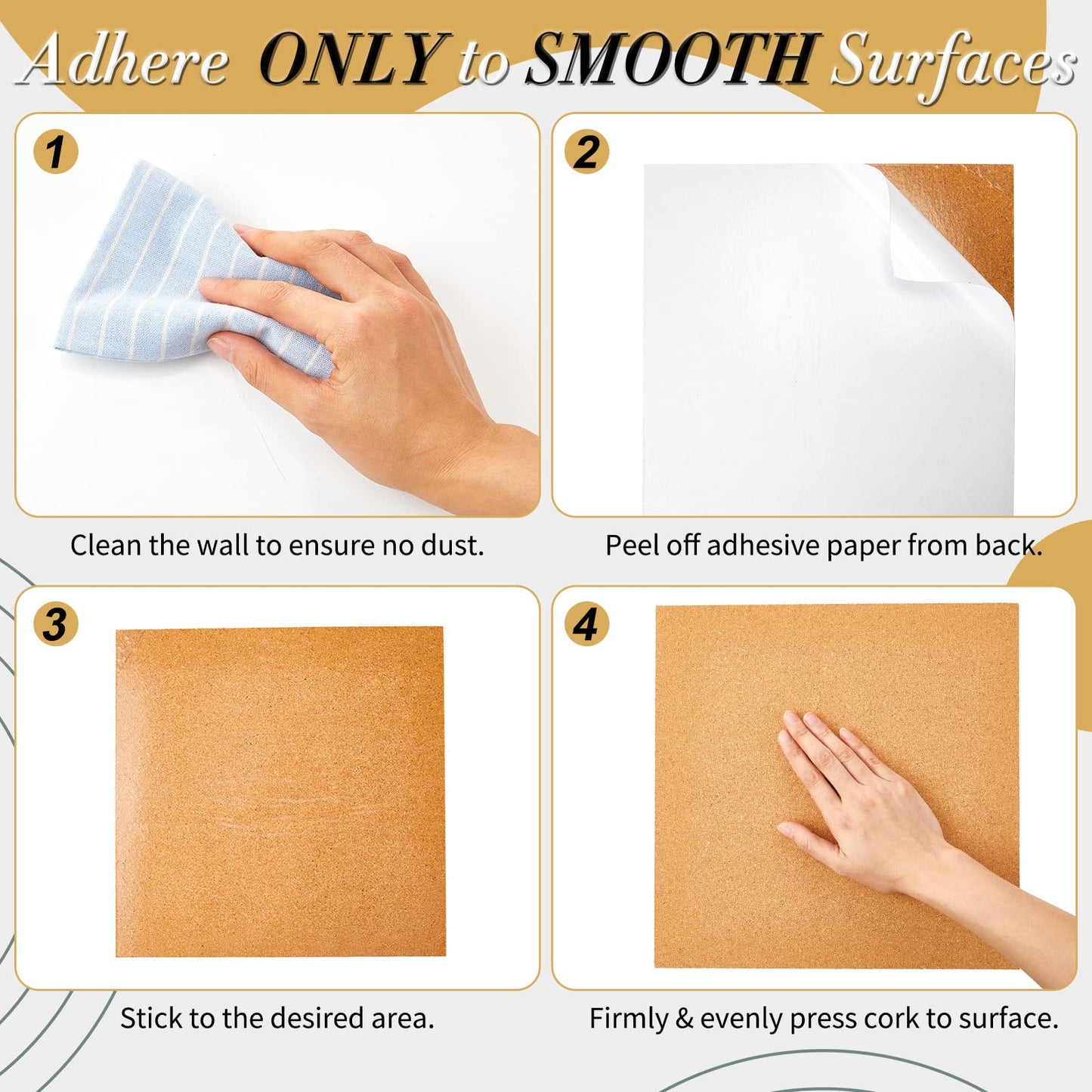 Reginary 19 Cork Board Tiles 12 x 12 in 0.5 in Thick Square Bulletin Boards Cork Tiles Bulk with Push Pins Mini Natural Self Adhesive Backing Corkboards for Wall Home Office Floor DIY(14 Pcs)