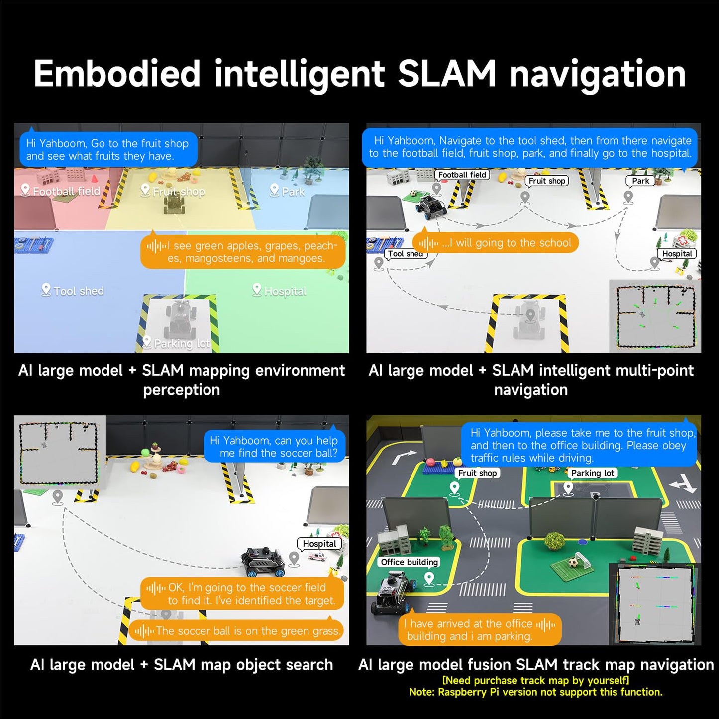 Yahboom ROS2 AI Robot Car,for RDK X5 8GB Supports RVIZ Simulation ROS2,TOF Lidar,SLAM Mapping Navigation, Tracking and Obstacle Avoidance