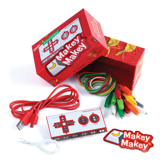Makey Makey STEM Kit from Joylabz, Educational Science Kits, 1000s of Engineering and Computer Coding Activities, Hands-on Technology Learning Fun, Engineering Kits for Kids, STEM Kits