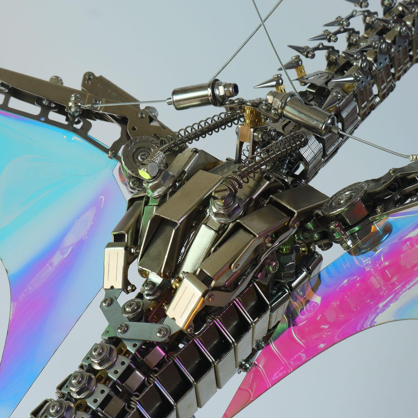 3D Metal Puzzle for Adults - Bloodthirsty Aurora Dragon Model Kit, 3000+ Pieces, 126cm Long - Mechanical DIY Assembly for Collectors