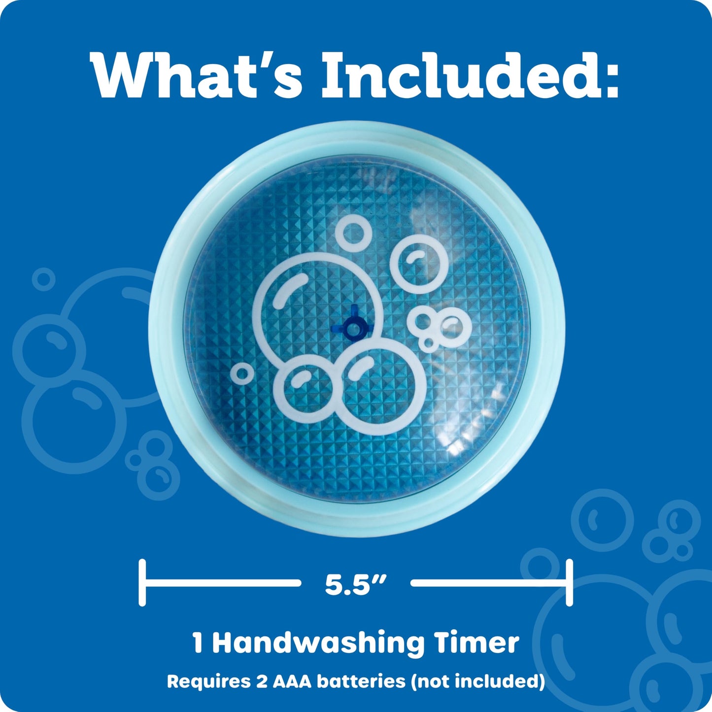 Learning Resources 20 Second Handwashing Timer - Visual Timer for Kids, Classroom Timers for Kids, Visual Timers for Handwashing