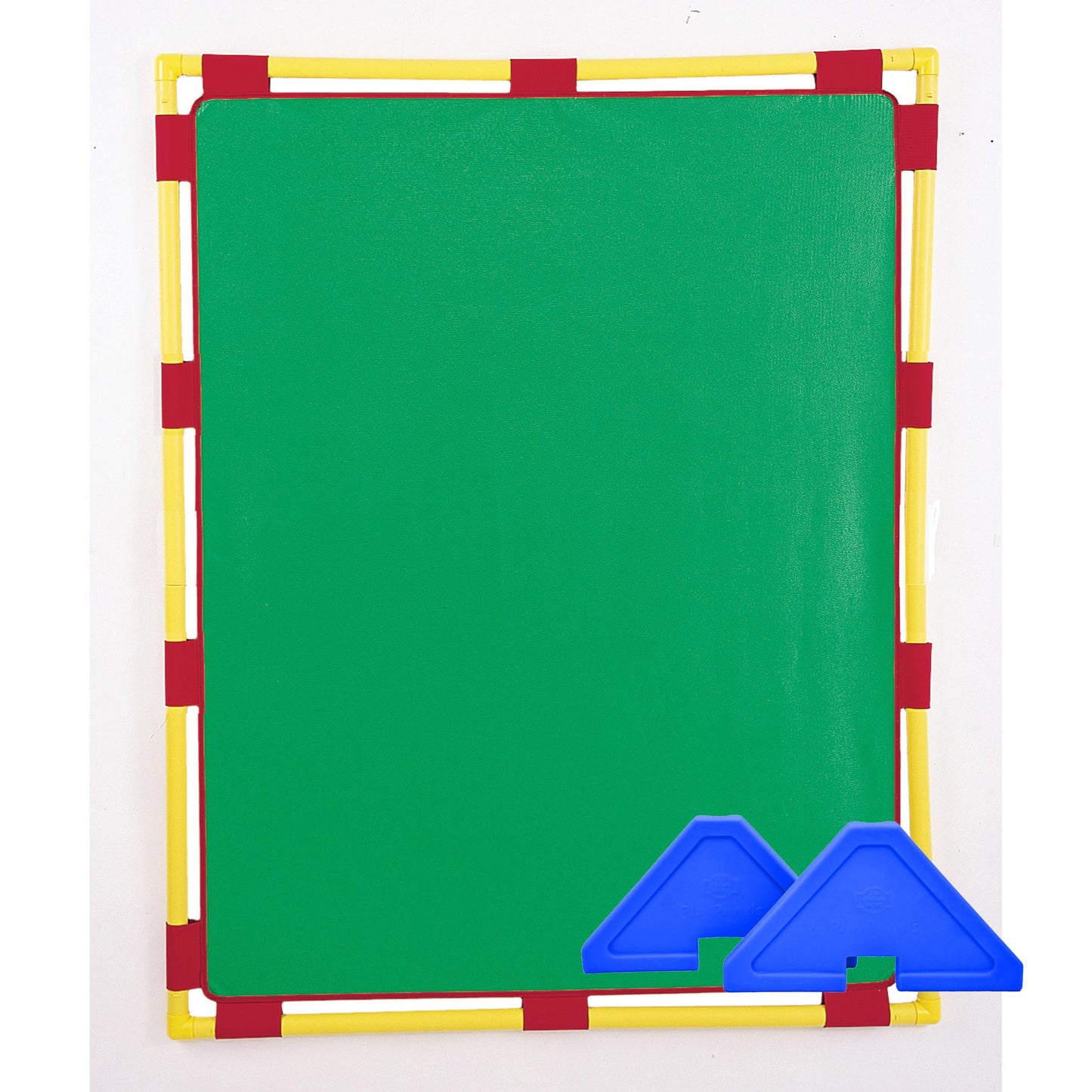 Children's Factory Big Screen PlayPanel, Kids Room Divider, Classroom Privacy Screen, Cantilever Feet Included, Green
