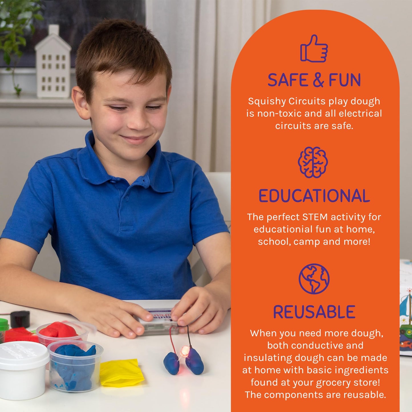 Squishy Circuits Deluxe Kit - Explore Electrical Circuits with Play Dough - STEM Science Kits for Kids Age 8-12 - Fun and Educational at Home, Classroom, Camp, and More!