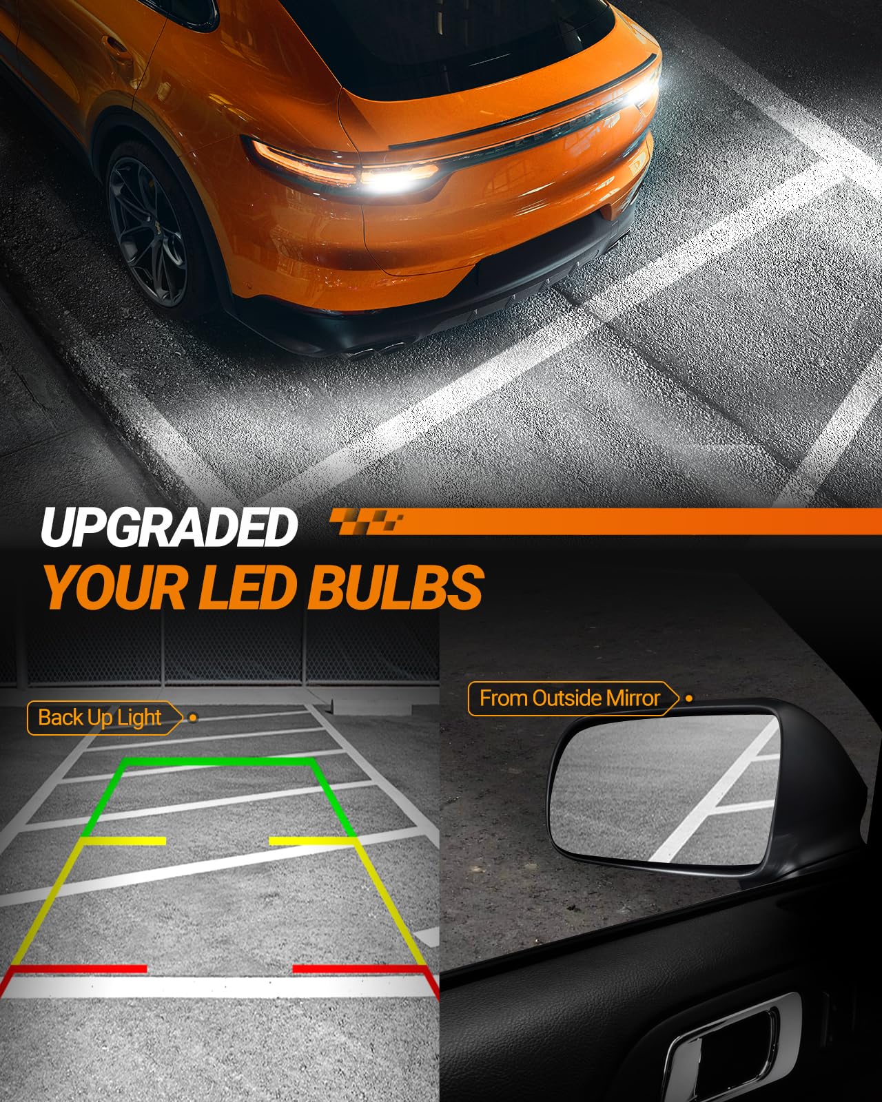 SEALIGHT 3157 LED Bulb, 1200% Brighter, Aluminum, J7-White, for Tail Light, Backup Light, Brake Signal