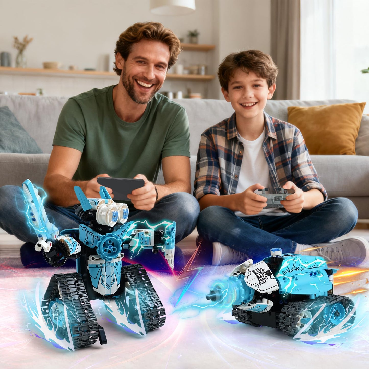 Gaitel Robot Building Kit, Educational STEM Toys & Birthday Gifts for 6 7 8 9 10 11 12+ Year Old Boys Kids, 3 in 1 DIY Science RC Robotics Sets with APP and Remote Control Projects