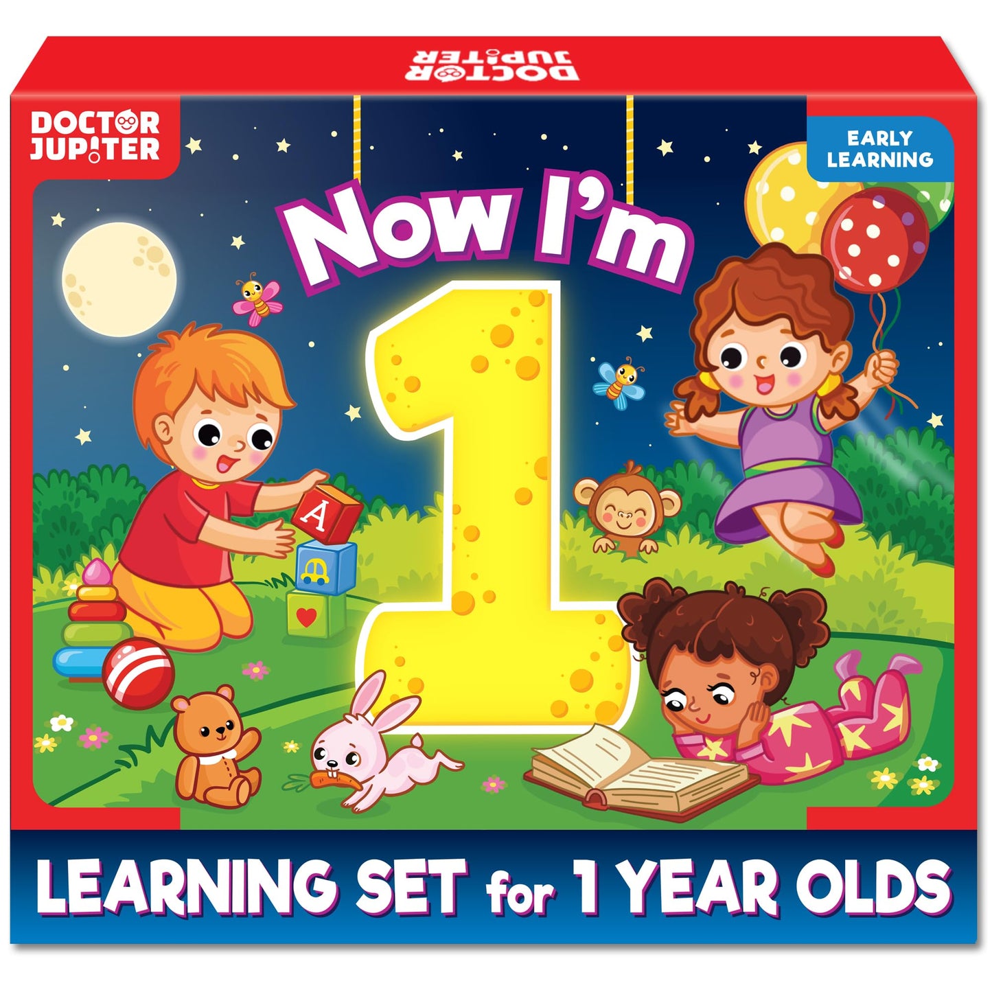 Doctor Jupiter Now I AM 1 | Educational Learning Toy for 1 Year Olds | Birthday Gift Ideas for Boys & Girls Ages 1+ | Preschool Learning Activities