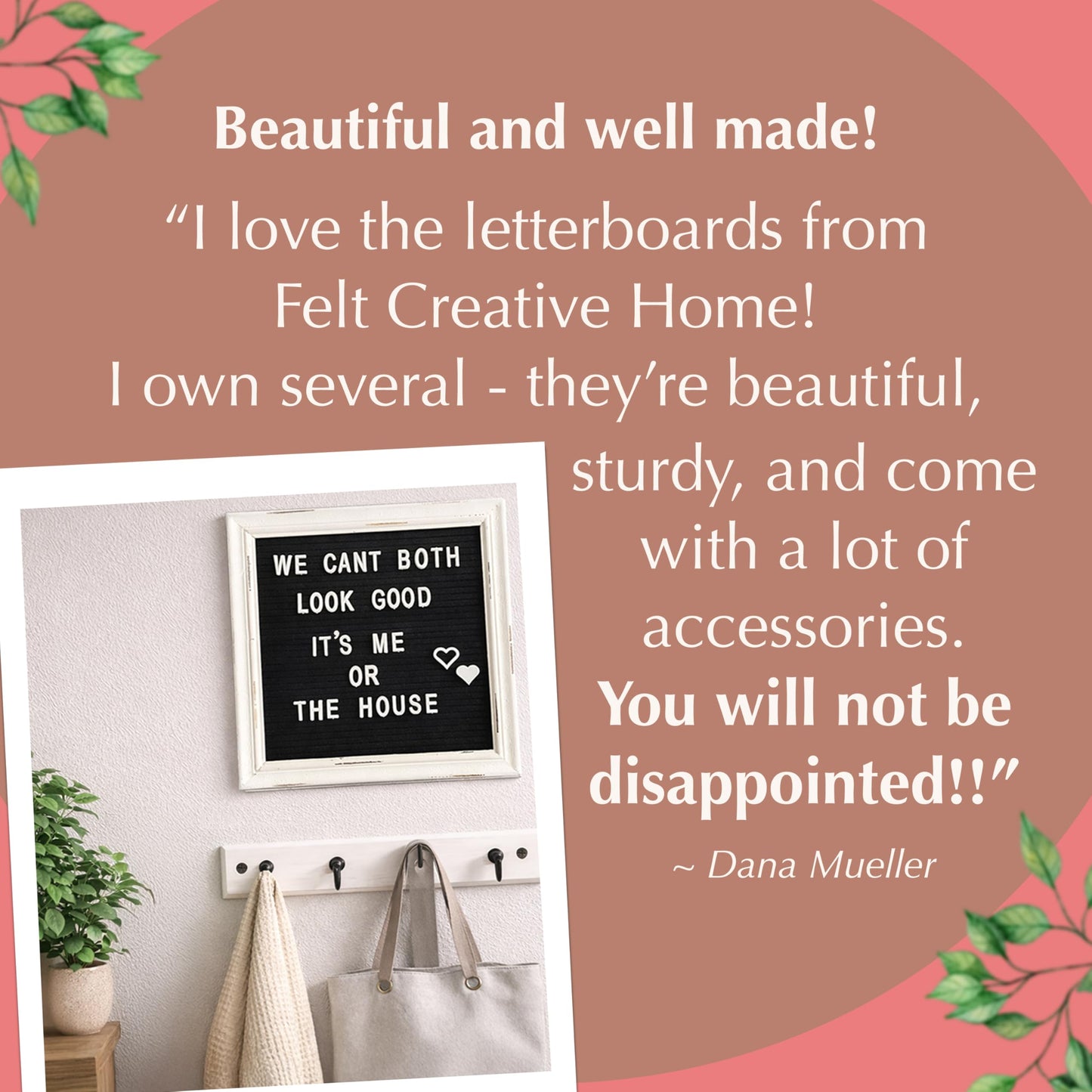 Letterboards + Mini Letterboards Bundle - Black 10x10 Felt Letter Board with Stand & 4x10 Mini Letter Boards Set of 3 – Farmhouse Baby Announcement & Back to School Changeable Message Board Bundle