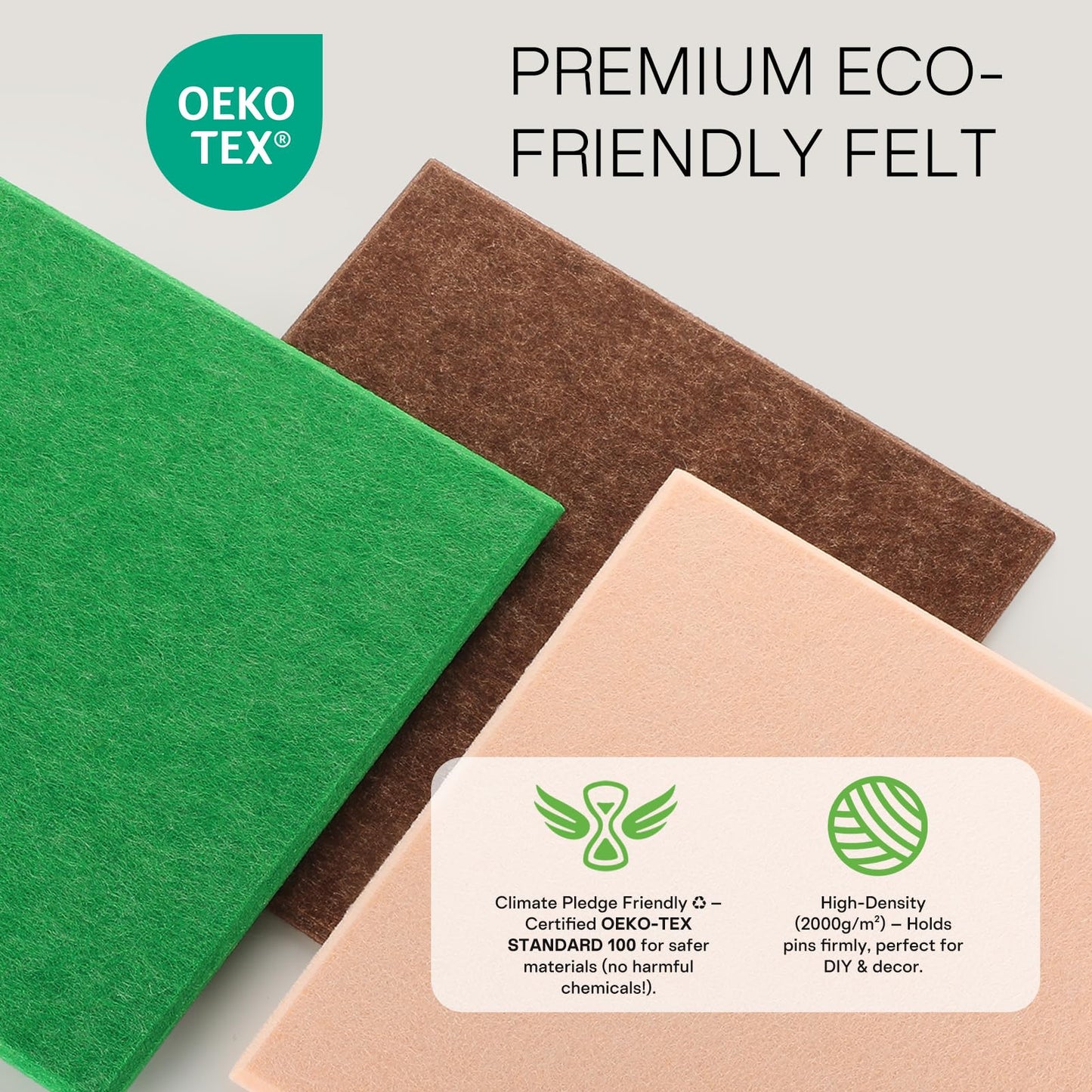 MaxGear Large Cork Board for Wall 36" x 24", Emerald Green Bulletin Board, 6 Pack Felt Wall Tiles with Pushpins, Cork Boards for Office Push Pin Board Tack Board Felt Board