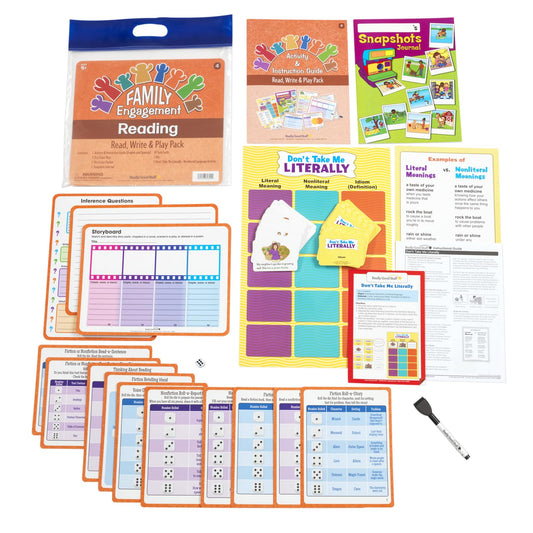 Really Good Stuff Family Engagement Reading - Read, Write and Play Pack - Fourth Grade