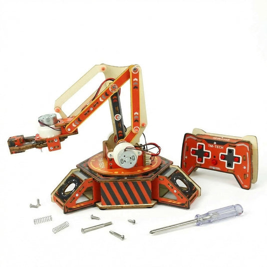 DIY Robotic Arm Building Kit, Remote Control Mechanics & Electronic Engineering Project, Advanced STEM Science Classroom Must Haves & Homeschool Supplies