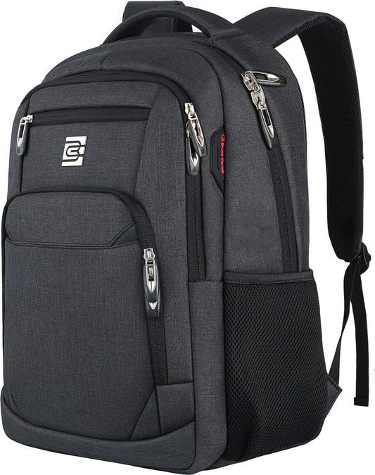 Volher Laptop Backpack,Business Travel Anti Theft Slim Durable Laptops Backpack,Water Resistant College Computer Bag for Women & Men Fits 15.6 Inch Laptop and Notebook - Black