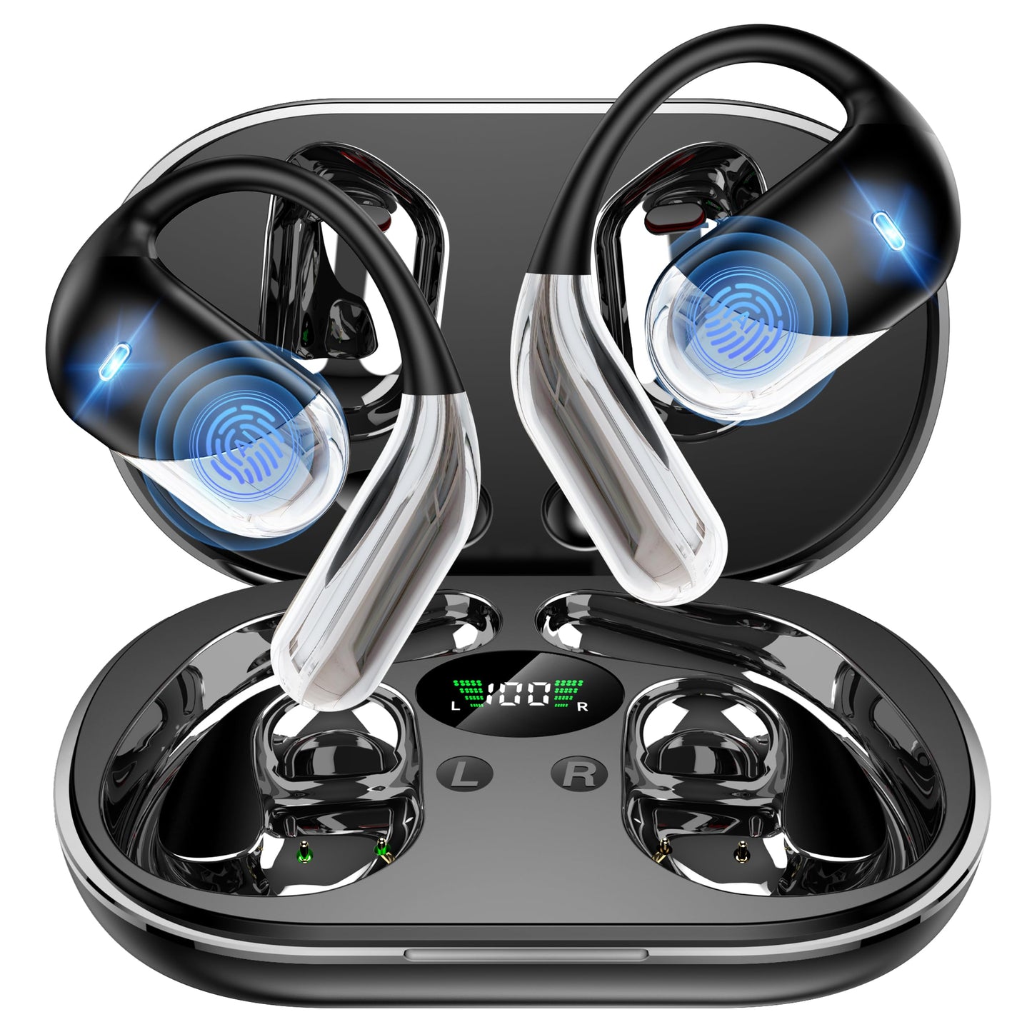 Paekole AI Translation Earbuds Real Time - H9 Instant Bluetooth 6.1 Translator: 198 Languages, No Subscription | Open Ear Design, 6 Modes, 60H Audifonos Traductores Inglés Español