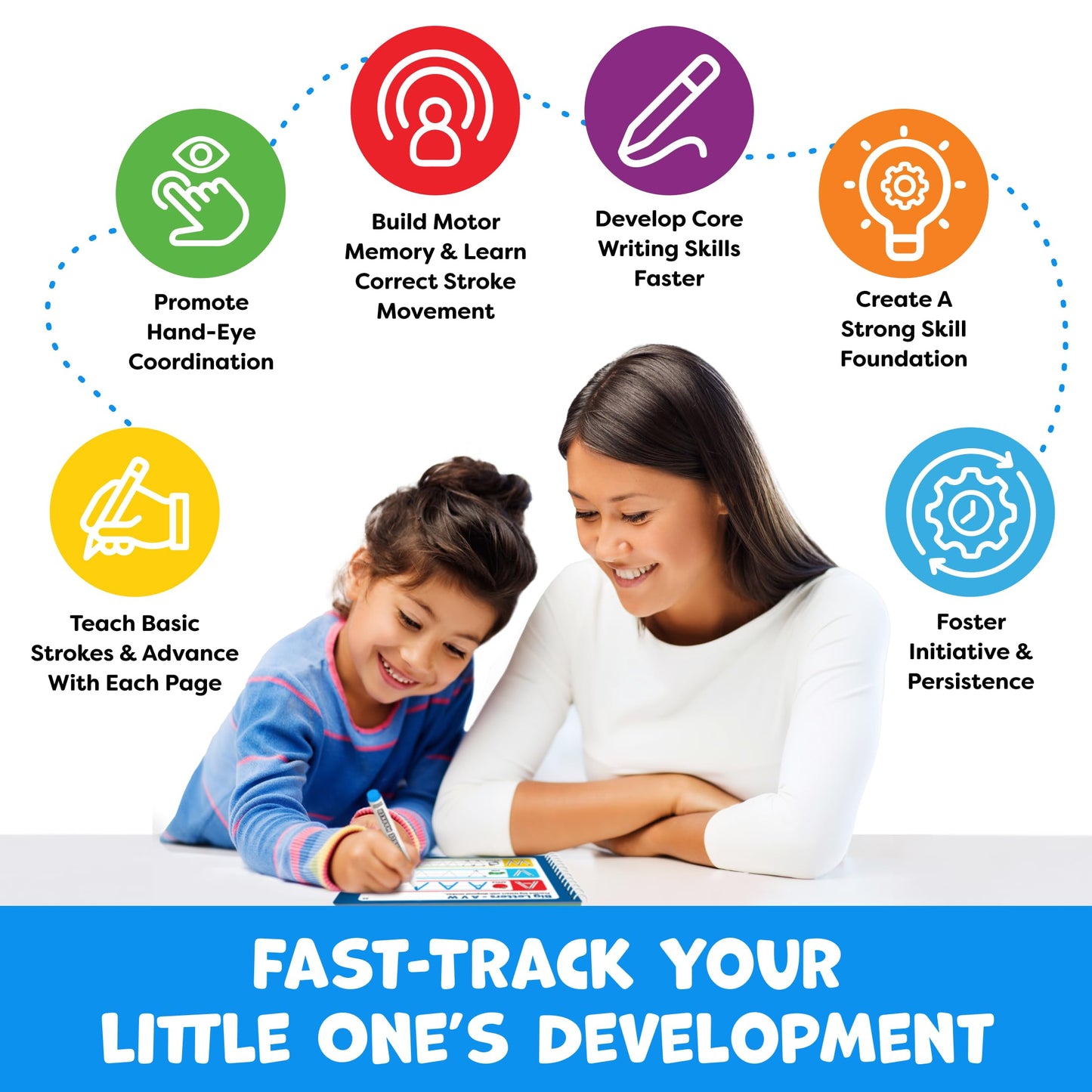 Preschool Learning Activities - Letter Tracing Books for Kids Ages 3-5 - Toddler Handwriting Practice - Learning Books for 4 Year Olds, Educational Learning Toys for 3 Year Old - 4 Year Old Boy Toys