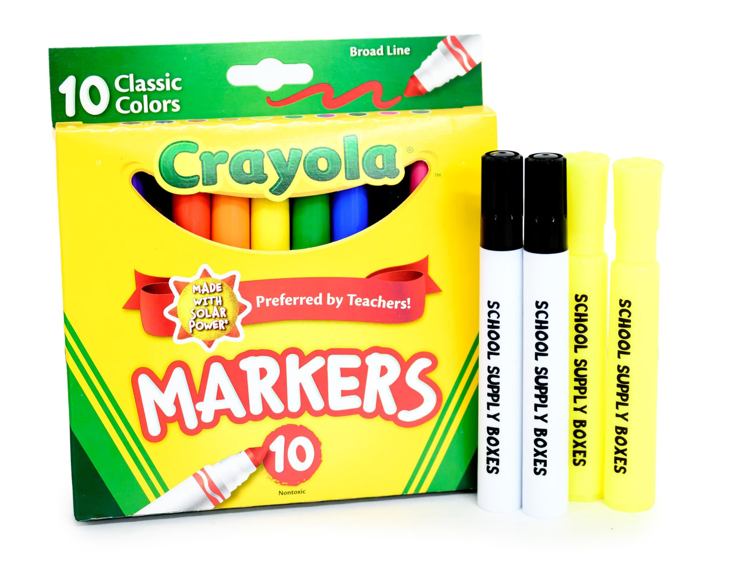 School Supply Boxes | High School Bundle (1 Box) | Back to School Essentials Kit for Students & Teachers | Includes 1" Binders, College-Ruled Notebooks, Highlighters, Markers, & More