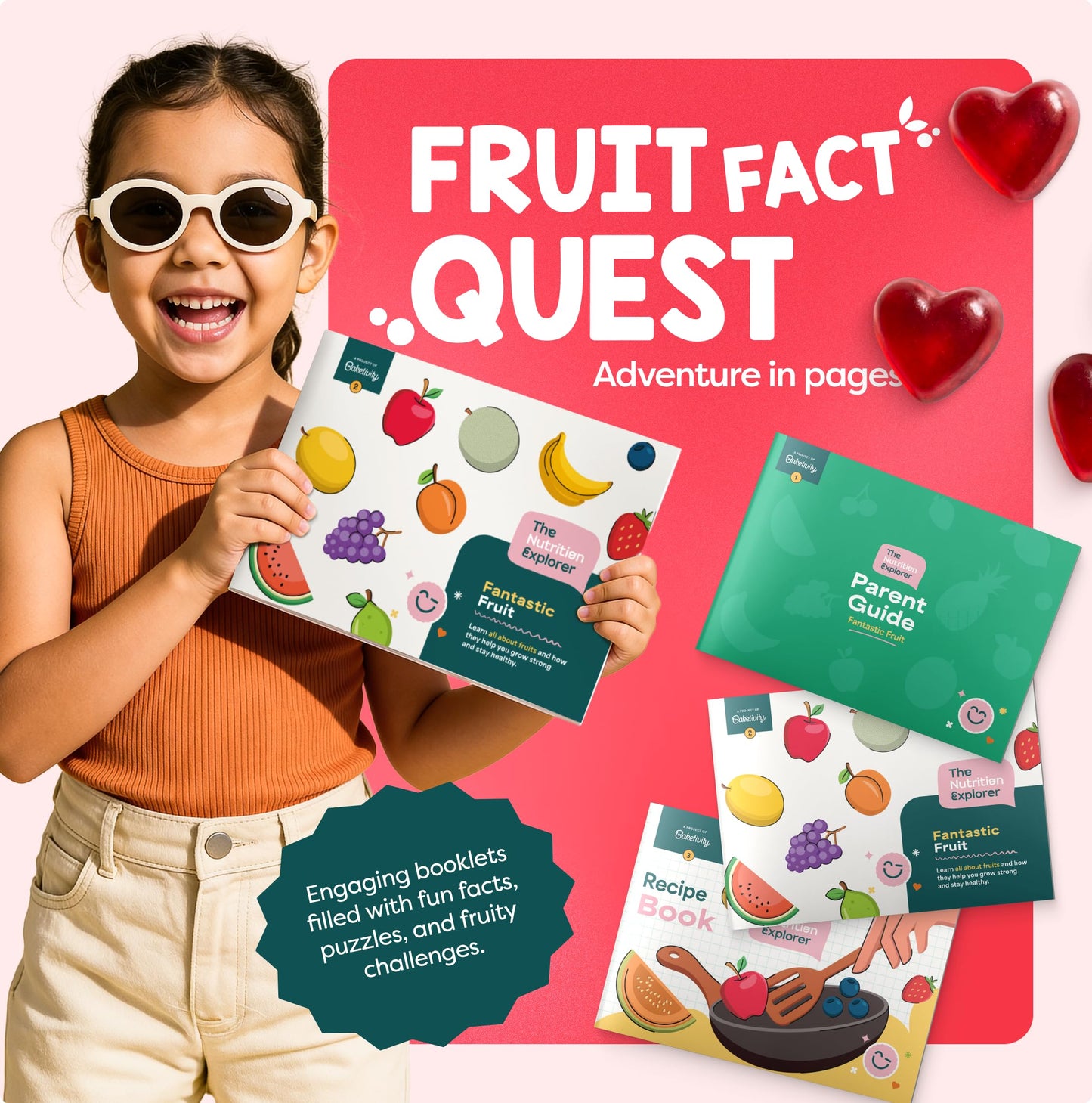 Baketivity Fantastic Fruit Box – Birthday Gift for Kids – Nutrition STEM Activity Kit with Recipes & Crafts – DIY Fruit Gummies Kit & Educational Food Science Set