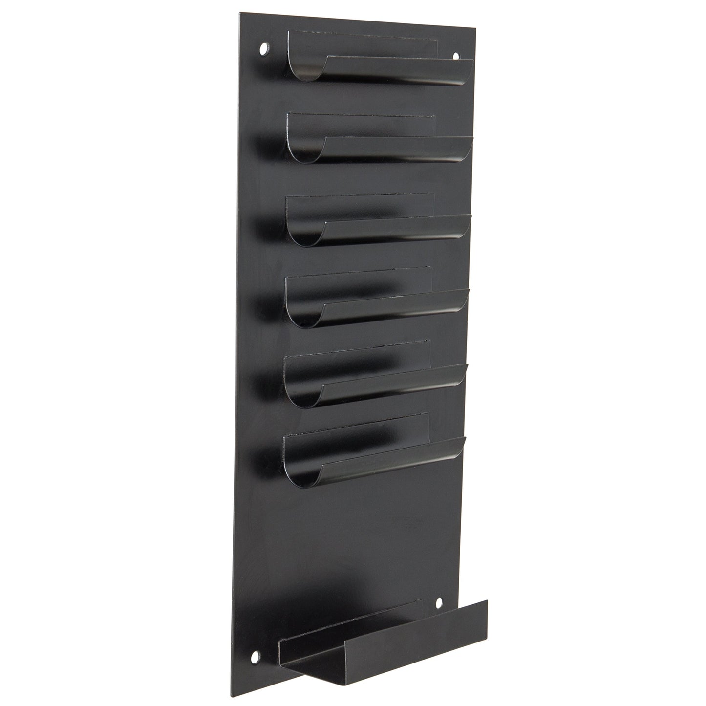 MyGift 2-Pack Vertical Whiteboard Dry Erase Marker Holder, 7-Slot Wall Mounted Organizer for Classroom Office Home, Black
