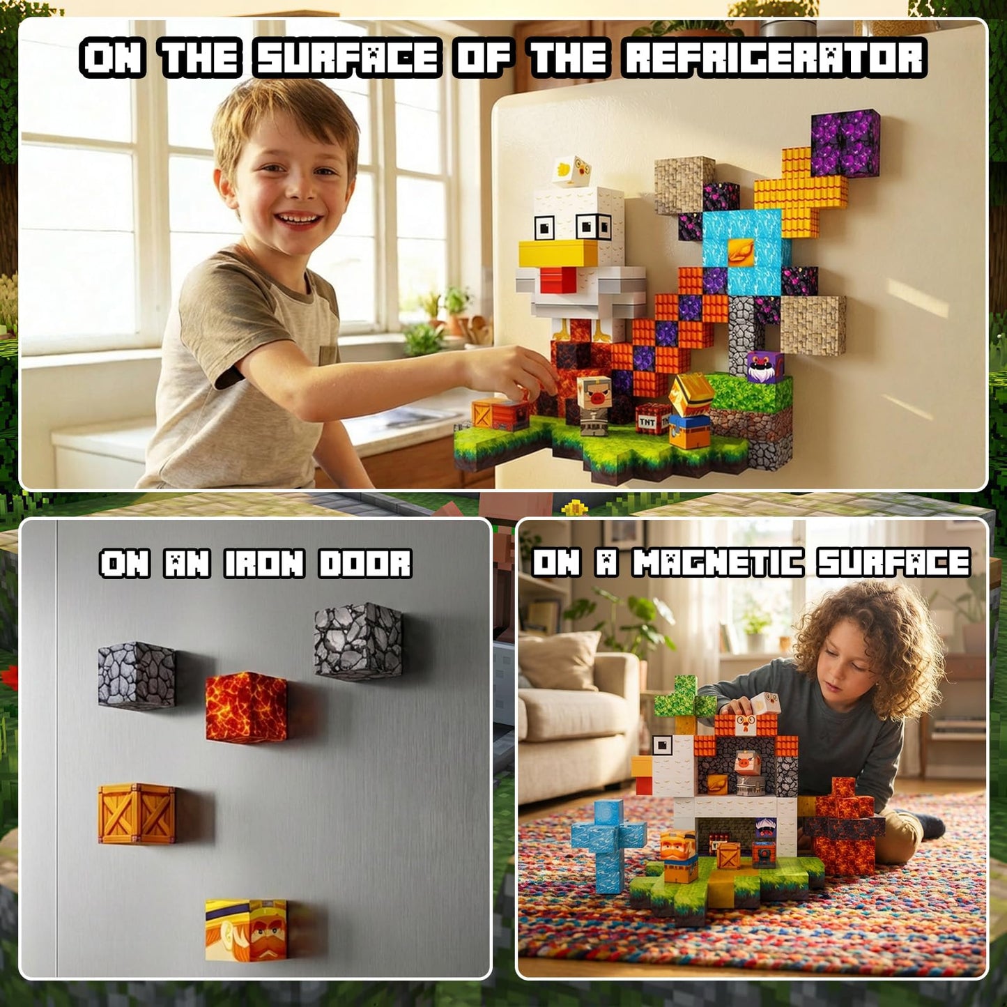 Lukoca 200PCS Magnetic Building Blocks with Light Up Blocks, STEM Educational Construction Toys, Sensory Learning Toys for Kids Ages 4-8, Birthday for Boys & Girls