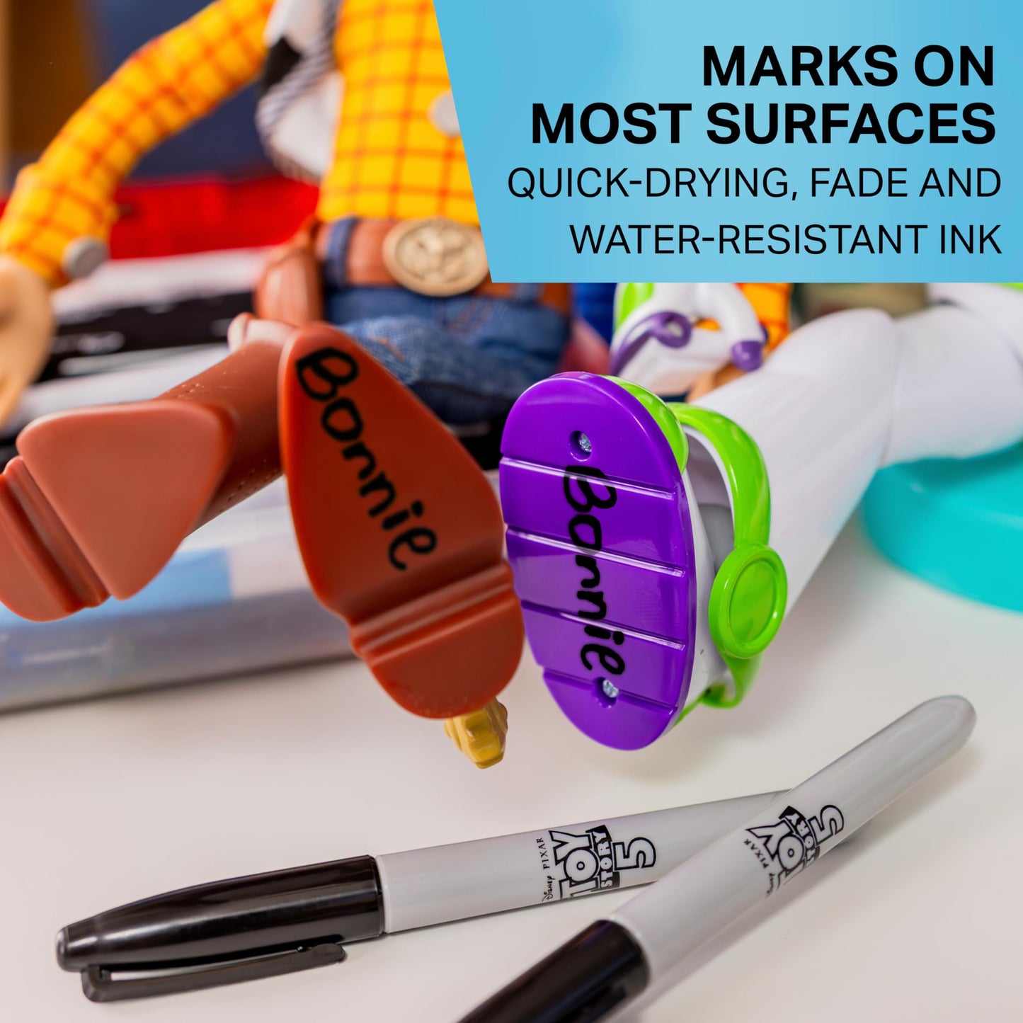 Sharpie Permanent Markers, Toy Story 5 Packaging, Assorted, Fine Point, 24 Count