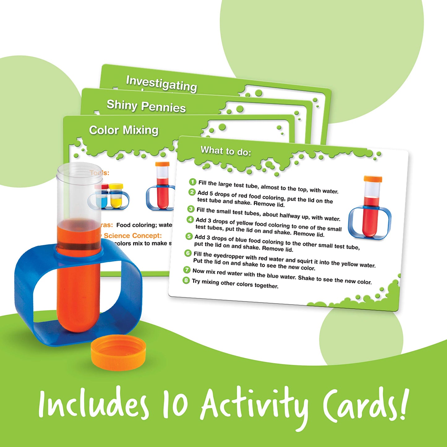 Learning Resources Primary Science Lab Activity Set - Experiments for Kids, Chemistry Toy, Pretend Play, STEM Projects, Classroom Must Haves, Teacher Supplies, Montessori Gifts for Boys and Girls