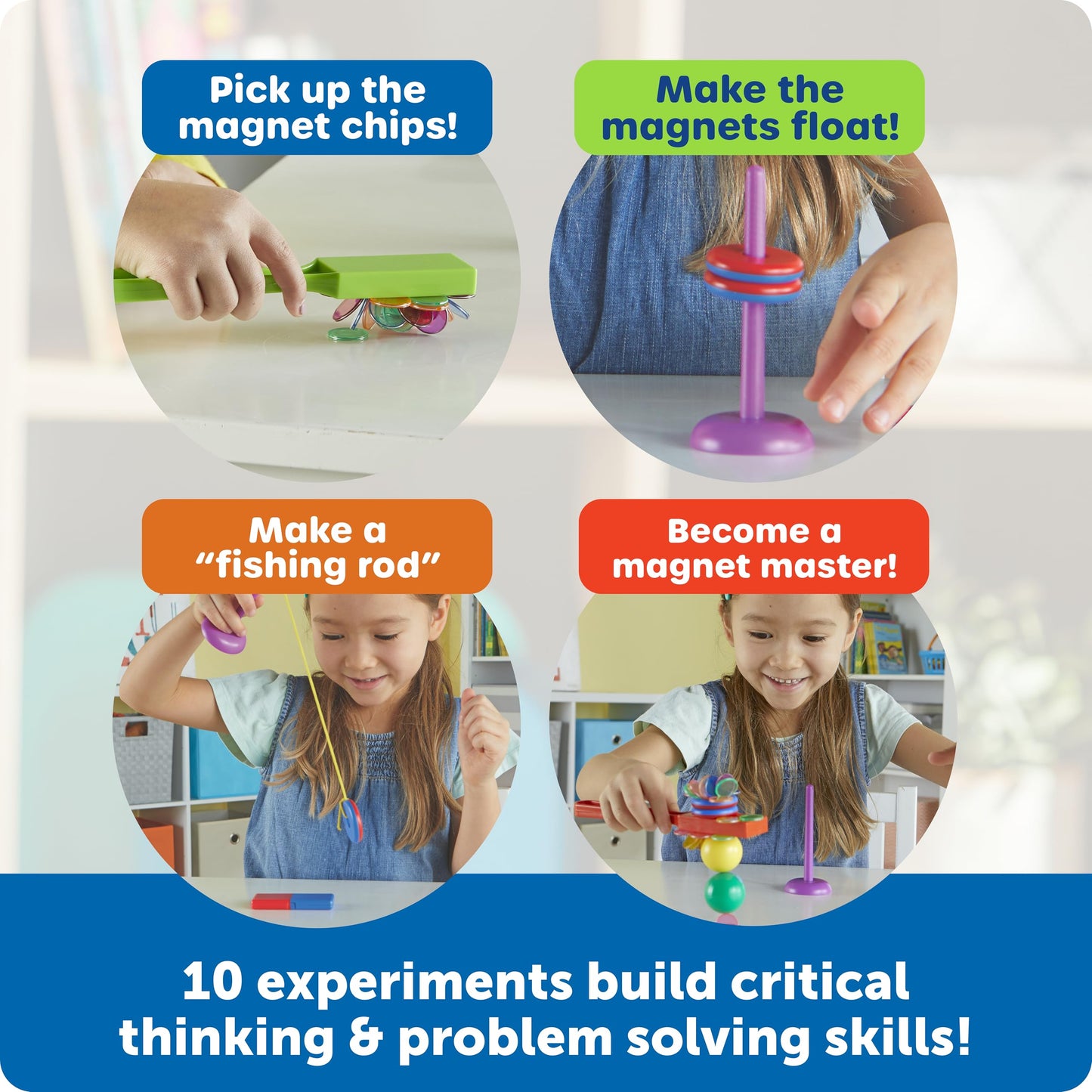 Learning Resources STEM Explorers Magnet Movers - Science For Kids Sensory Bin, Critical Thinking, Fine Motor Toys, Classroom Math Supplies, Homeschool Crafts, Educational Games, Birthday Gift
