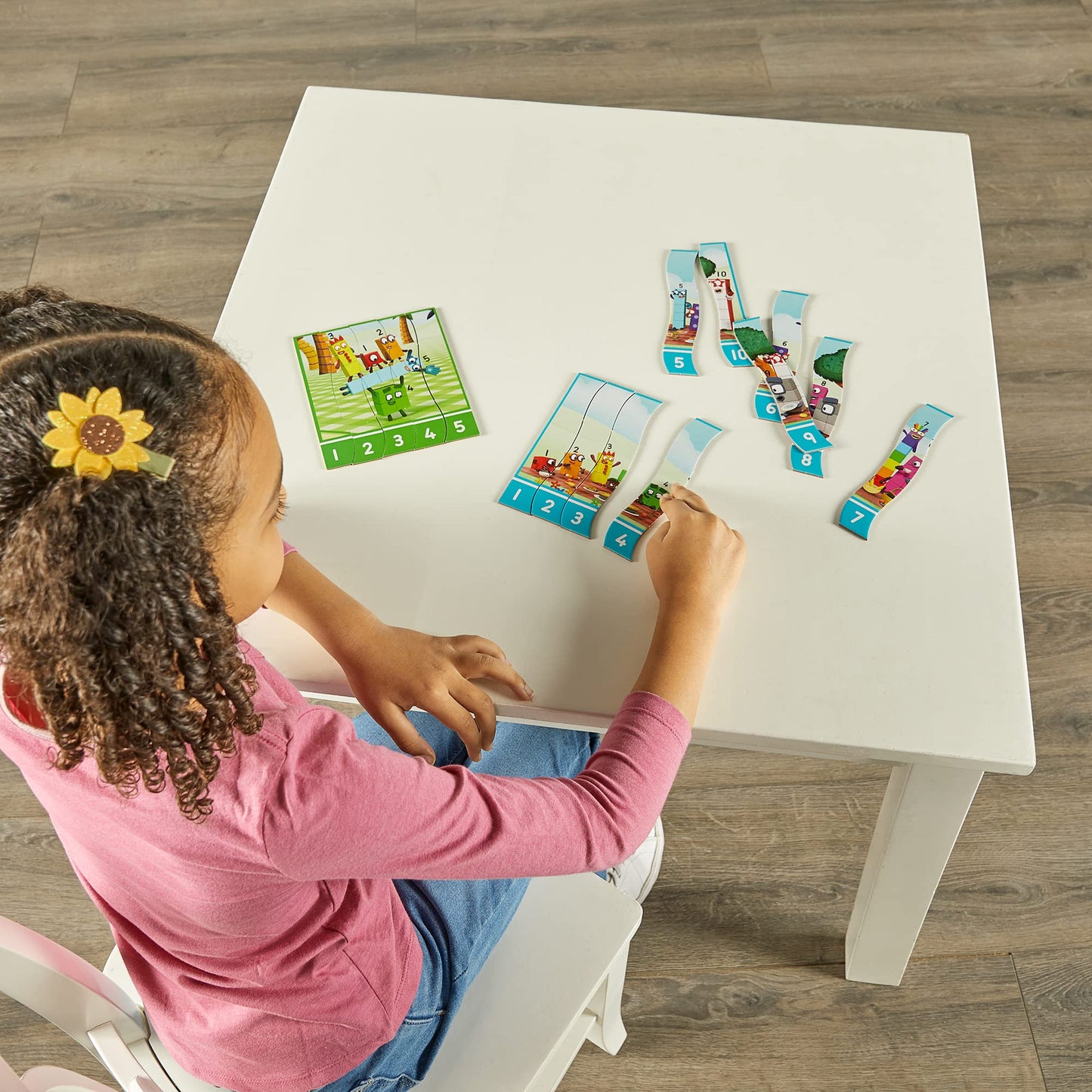 hand2mind Numberblocks Sequencing Puzzle Set, ﻿Sequence Cards, Matching Game, Math Toys, Toddler Educational Toys, Preschool Learning Activities, Kids Birthday Gifts, Easter Basket Stuffers for Kids