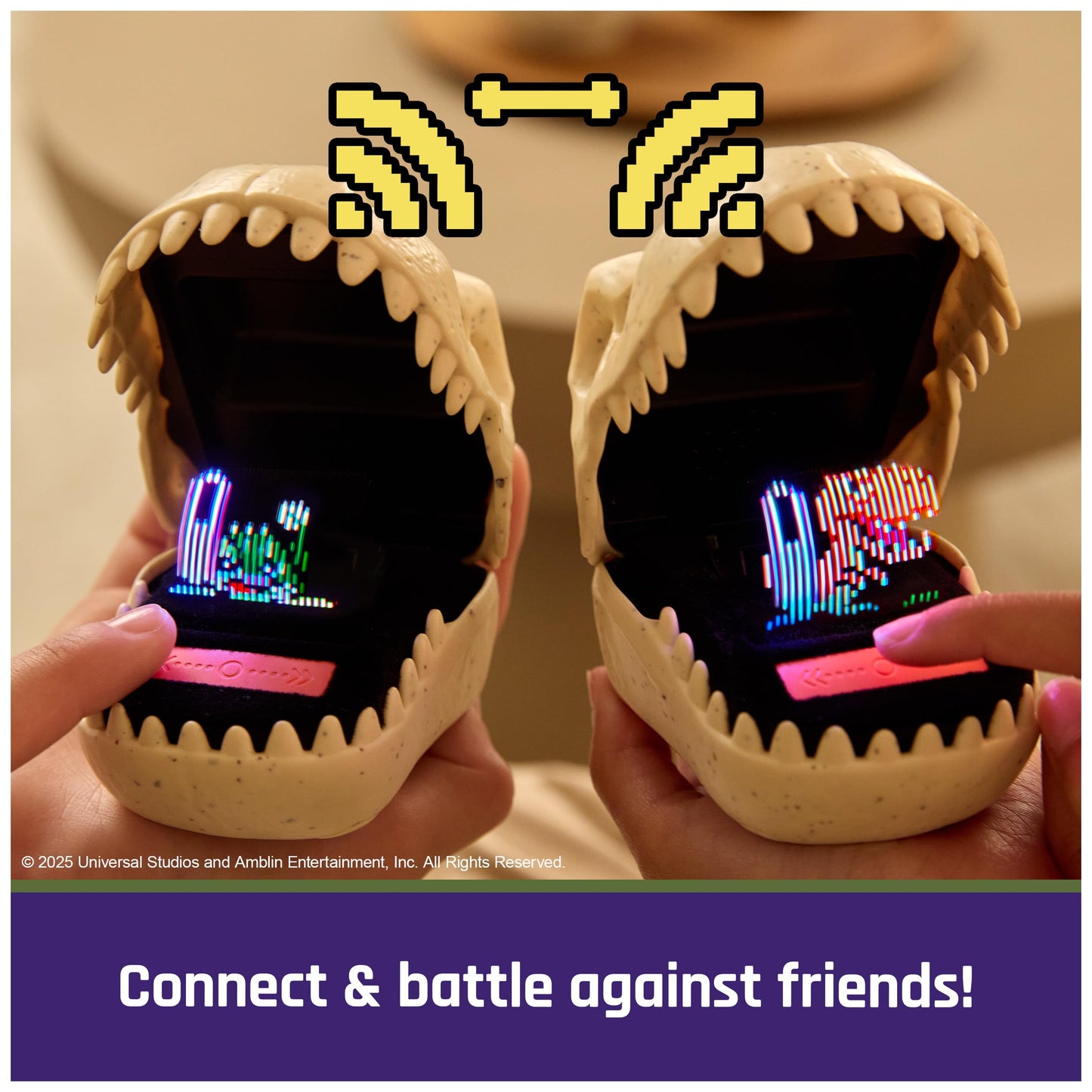 BITZEE, Jurassic World Interactive Dinosaur Toy with 25 Dinosaurs Inside, Reacts to Touch, Pods Connect & Interact, Digital Pet Kids Toys for Ages 5 and up