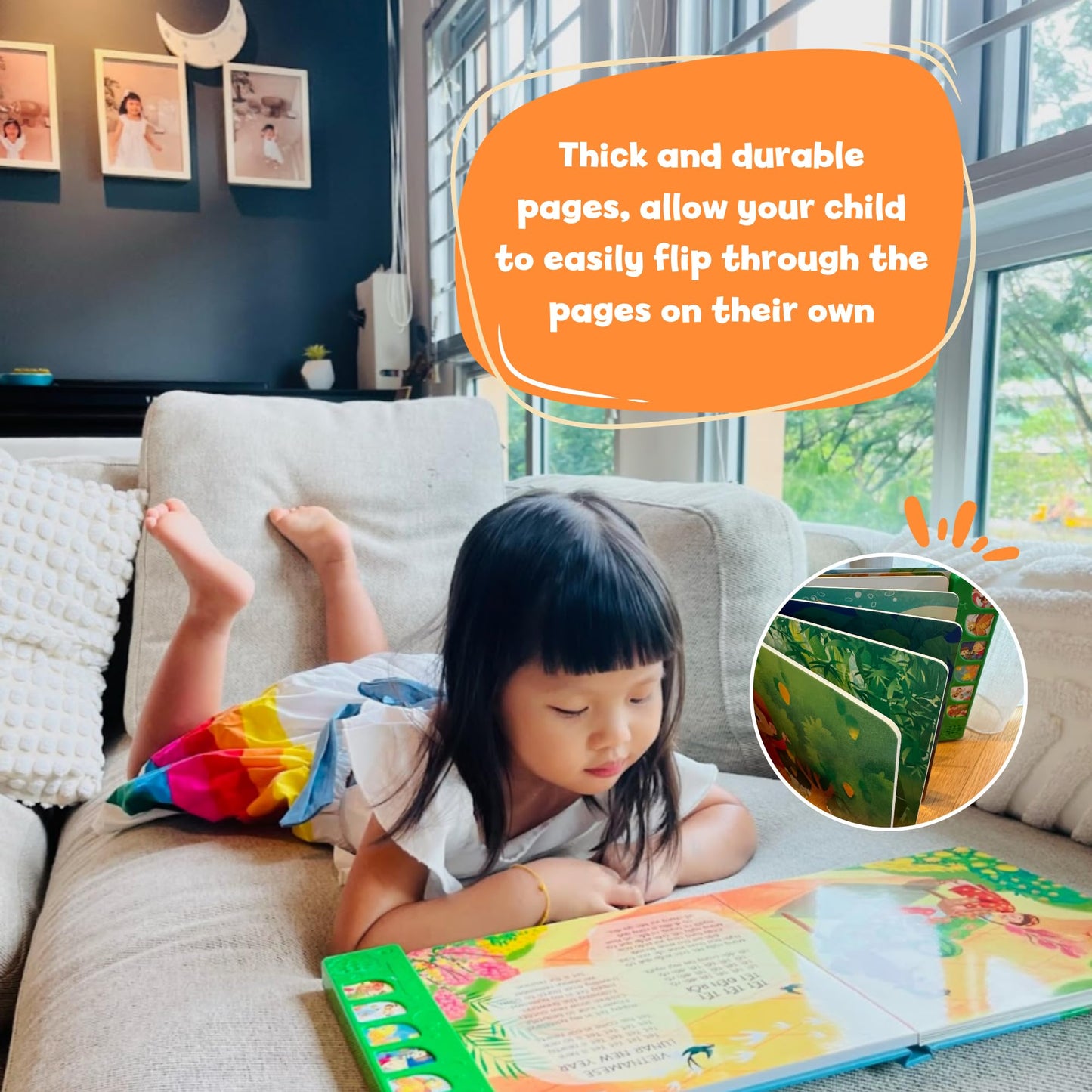 tinywrist AUDIOBOOKS - Bé Sings and Learns Vietnamese – Interactive Bilingual Music Book for Babies, Toddlers & Kids | Vietnamese-English Learning Toy | Northern & Southern Accents