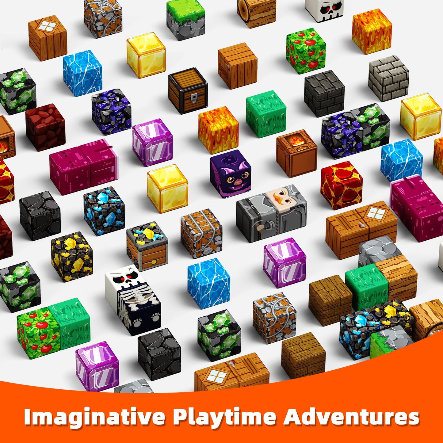 200PCS Magnetic Blocks, Magnetic Building Cube Set for Kids Ages 3+, Constructions STEM Stacking Tiles Toy Building Birthday Gifts for Boys Girls
