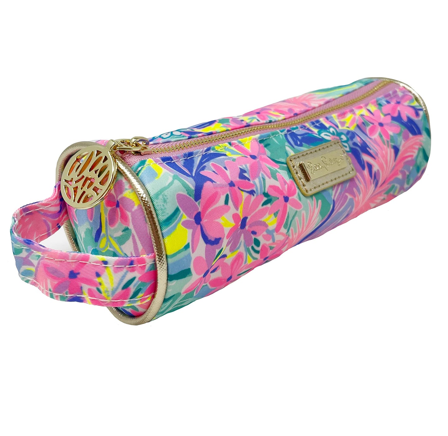 Lilly Pulitzer Cute Pencil Case, Colorful Zipper Pouch for Office Supplies, Small Travel Bag with Carrying Handle, It Was All A Dream