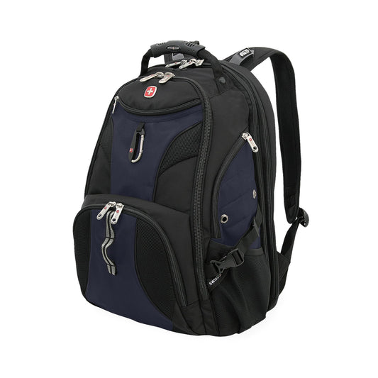 SWISSGEAR 1900 ScanSmart Laptop Backpack, Fits Most 17-Inch Laptops, TSA-Friendly Lay-Flat Design, RFID Protection, and Tablet Pocket, Black, 31L, 18.5-Inch