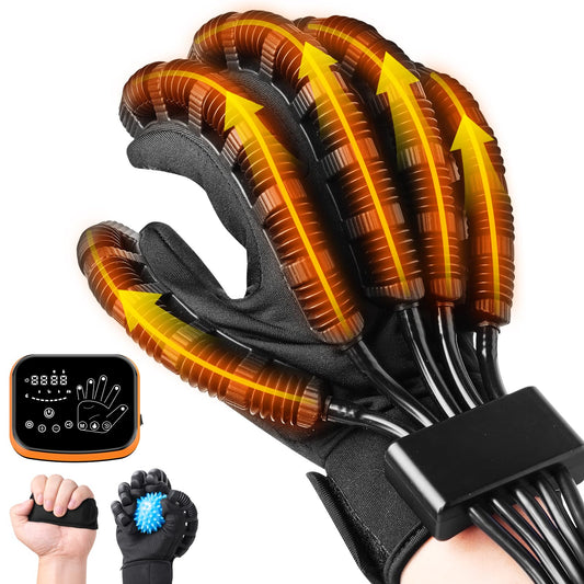 Gellumnious Rehabilitation Robot Gloves-Robotic Heating Gloves for Stroke Therapy Equipment for Adults-Robotic Hand Recovery Device-Convenient Training
