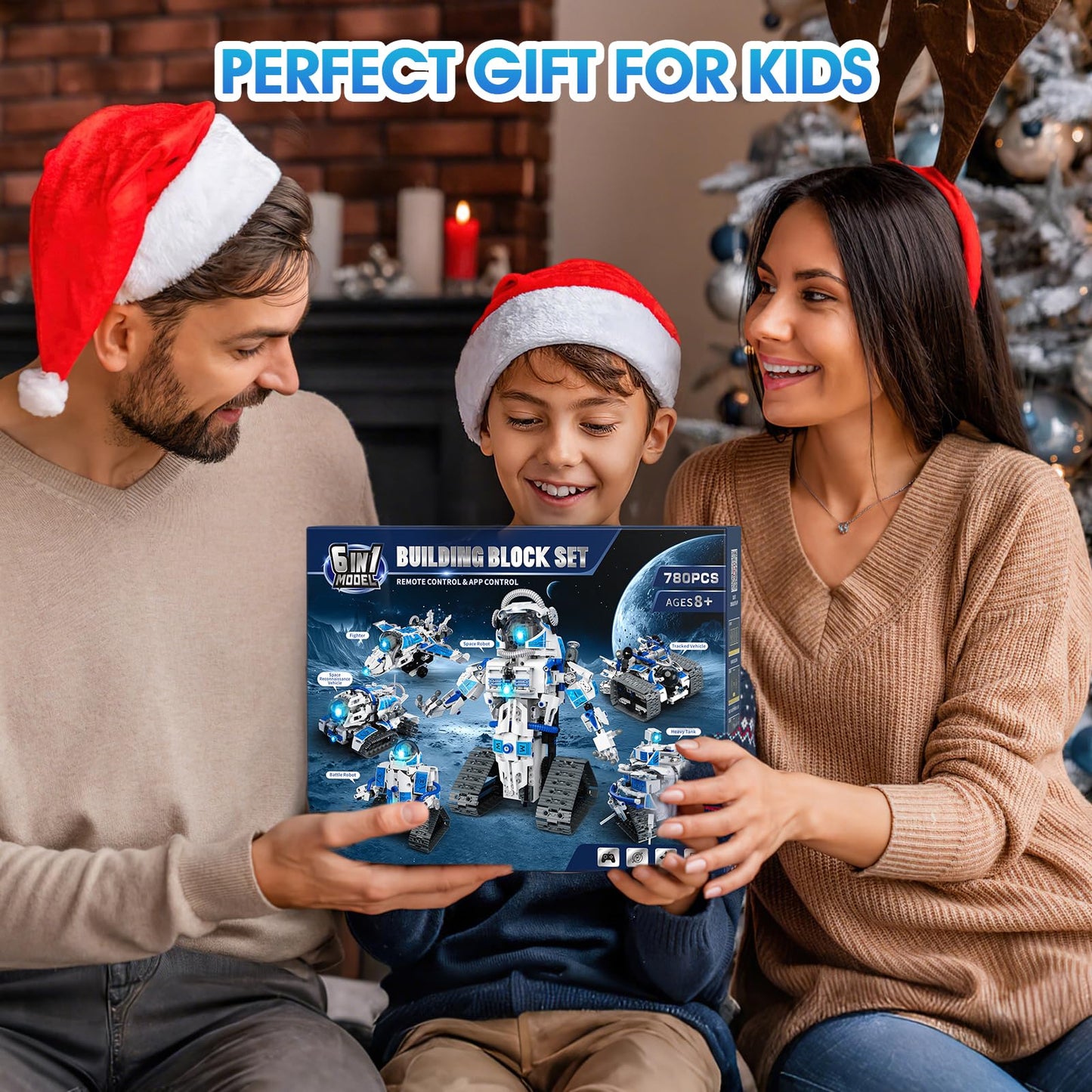 ACIKETO 6 in 1 STEM Robot Building Kit, 780 PCS APP & Remote Control Space Robot Toys for Kids Age 8-14+, Engineering Technic Coding Robotic Kit, Educational Science Set Birthday Gift for Boys Girls