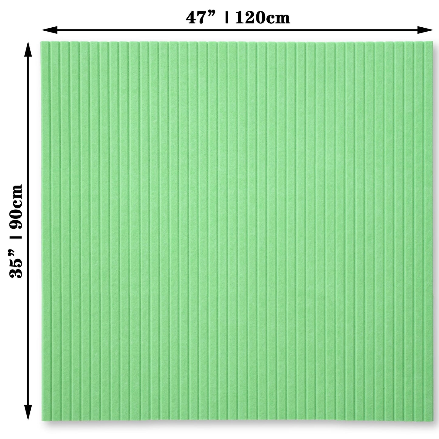 YOUDEFUL Large Cork Board Alternative-12 Pcs Self-Adhesive Felt Bulletin Board Tiles, Felt Pin Board Cork Board Tiles for Home Office Wall Decor, Tack Board 47"x35" (Green