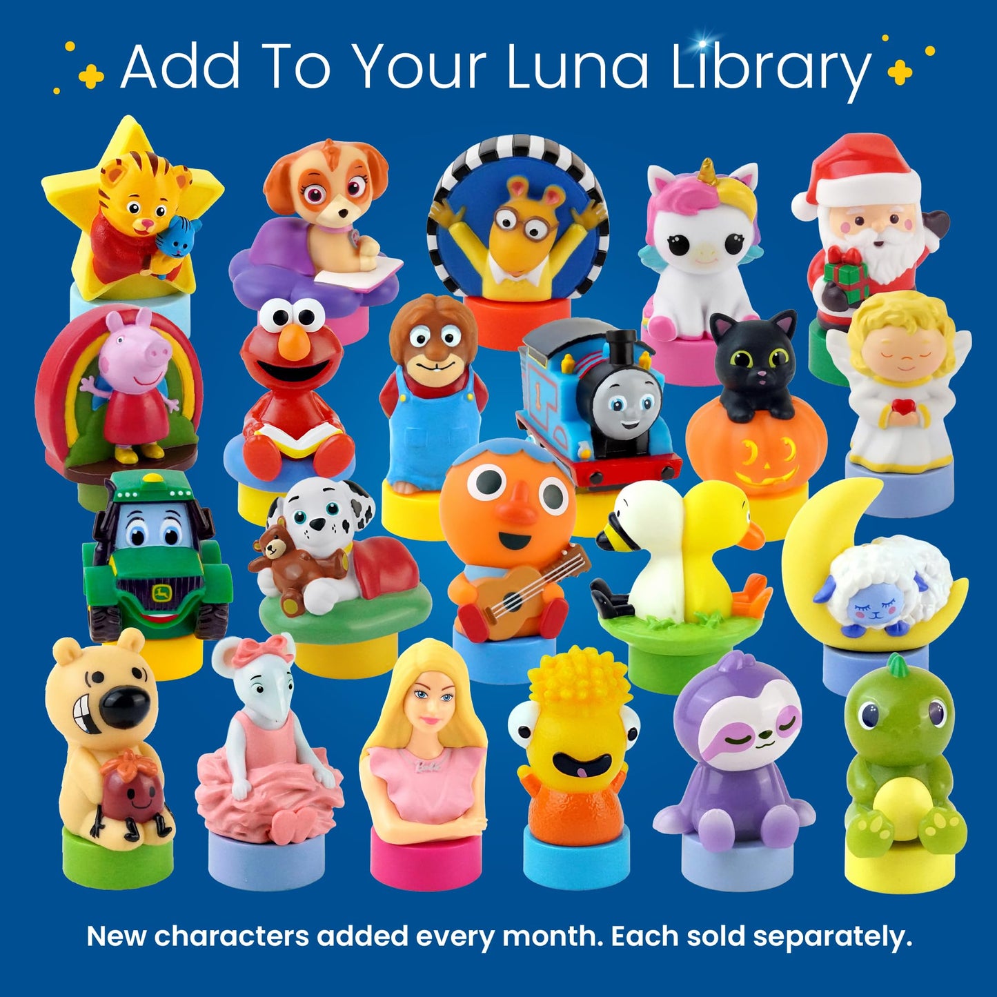 LUNA STORYTIME Kids Book Projector Bundle with Owl & Angelina Ballerina, 10 Stories & 10 Songs, Night Light with Soothing Music, Screen-Free Toy for Toddlers Ages 3+