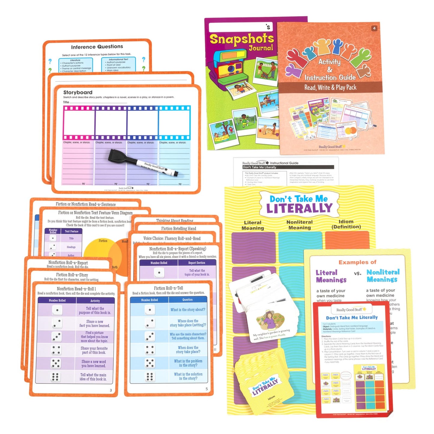 Really Good Stuff Family Engagement Reading - Read, Write and Play Pack - Fourth Grade