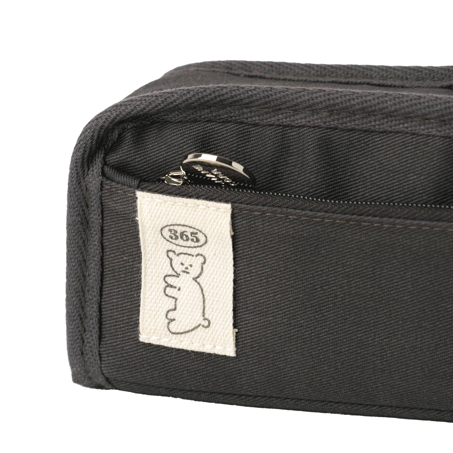 brunch brother Daily Black Pencil Case, Large Capacity Pencil Pouch with Ample Storage, Simple Design for Students and Professionals