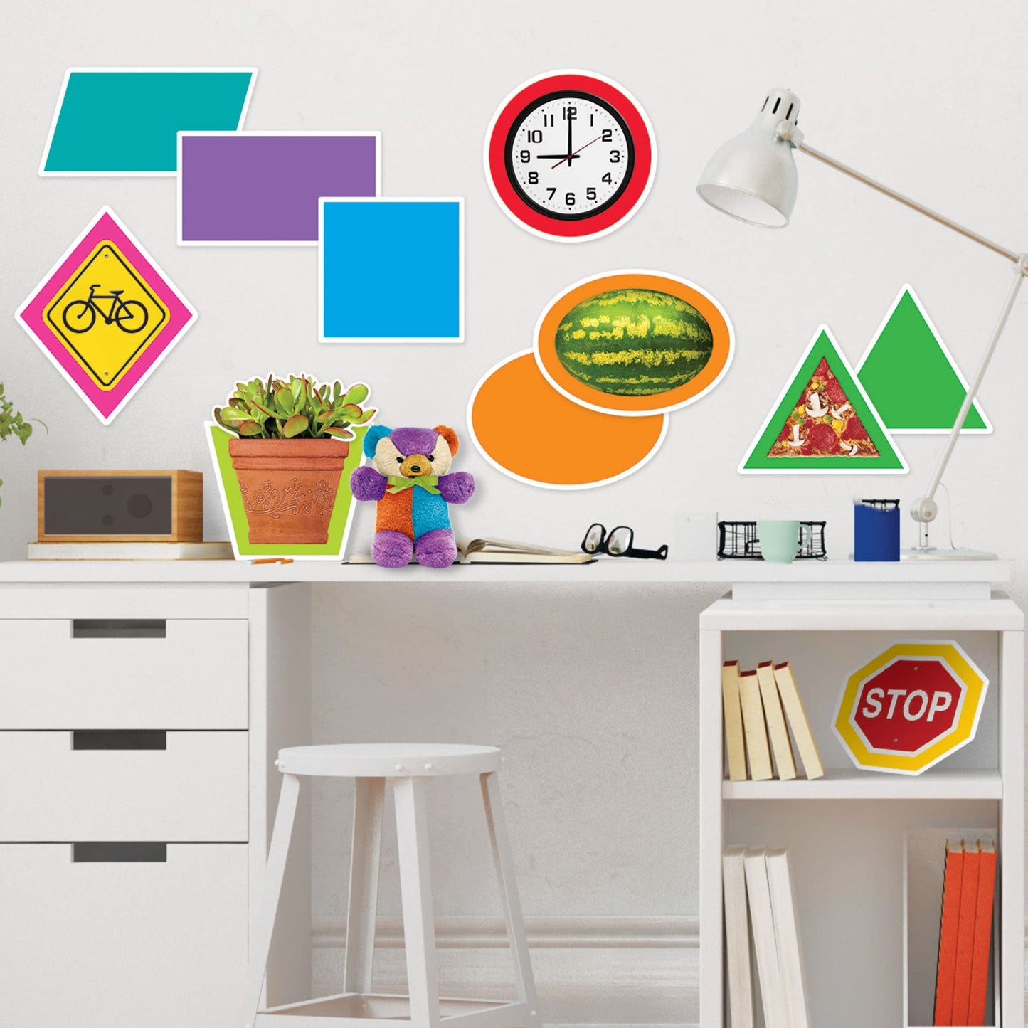 Trend Enterprises Shapes All Around Us Learning Set, by TREND enterprises, Inc., Dry Erase Learning Set, Ages 4-8
