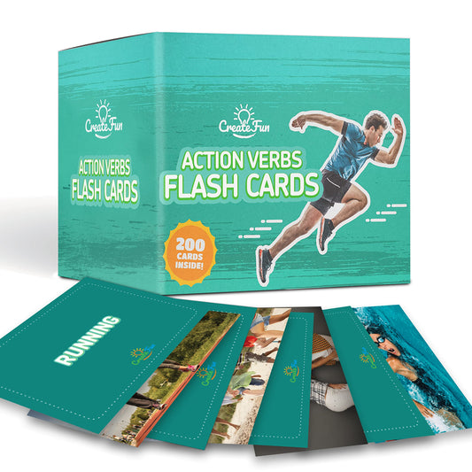 200 Action Verbs Flash Cards - Vocabulary Builder Educational Photo Cards for Speech Therapy, ESL & Homeschooling | Realistic Diverse Pictures for Kids & Adults with Autism, Dementia, Aphasia, SLP