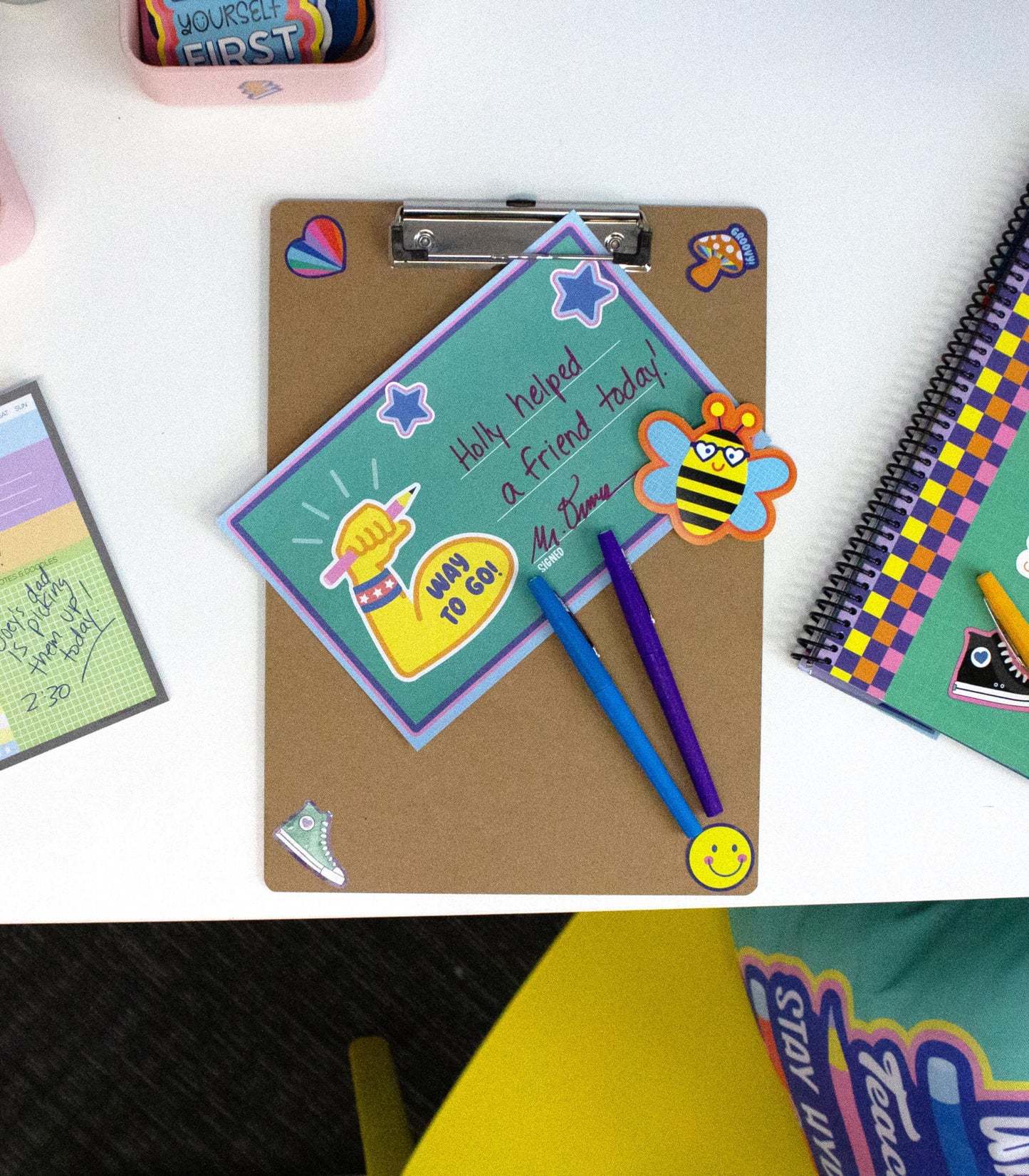 Carson Dellosa We Stick Together 261Pc Classroom Management Set, Colorful Birthday Crowns for Classroom, Motivational Bulletin Board Sets, Feelings Chart, Stickers, Punch Cards & More School Supplies