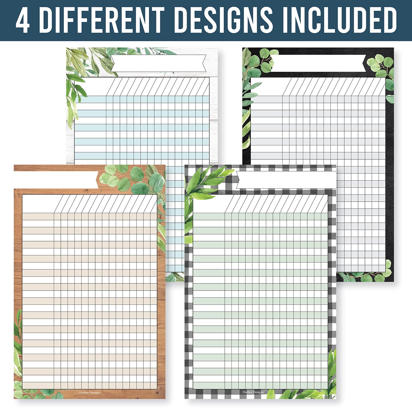 Attendance Chart for Classroom Management - 8 Incentive Chart for Classroom Essentials, 11x17 Student Behavior Charts and Homework Tracker, Teachers Class Attendance and Assignments Log