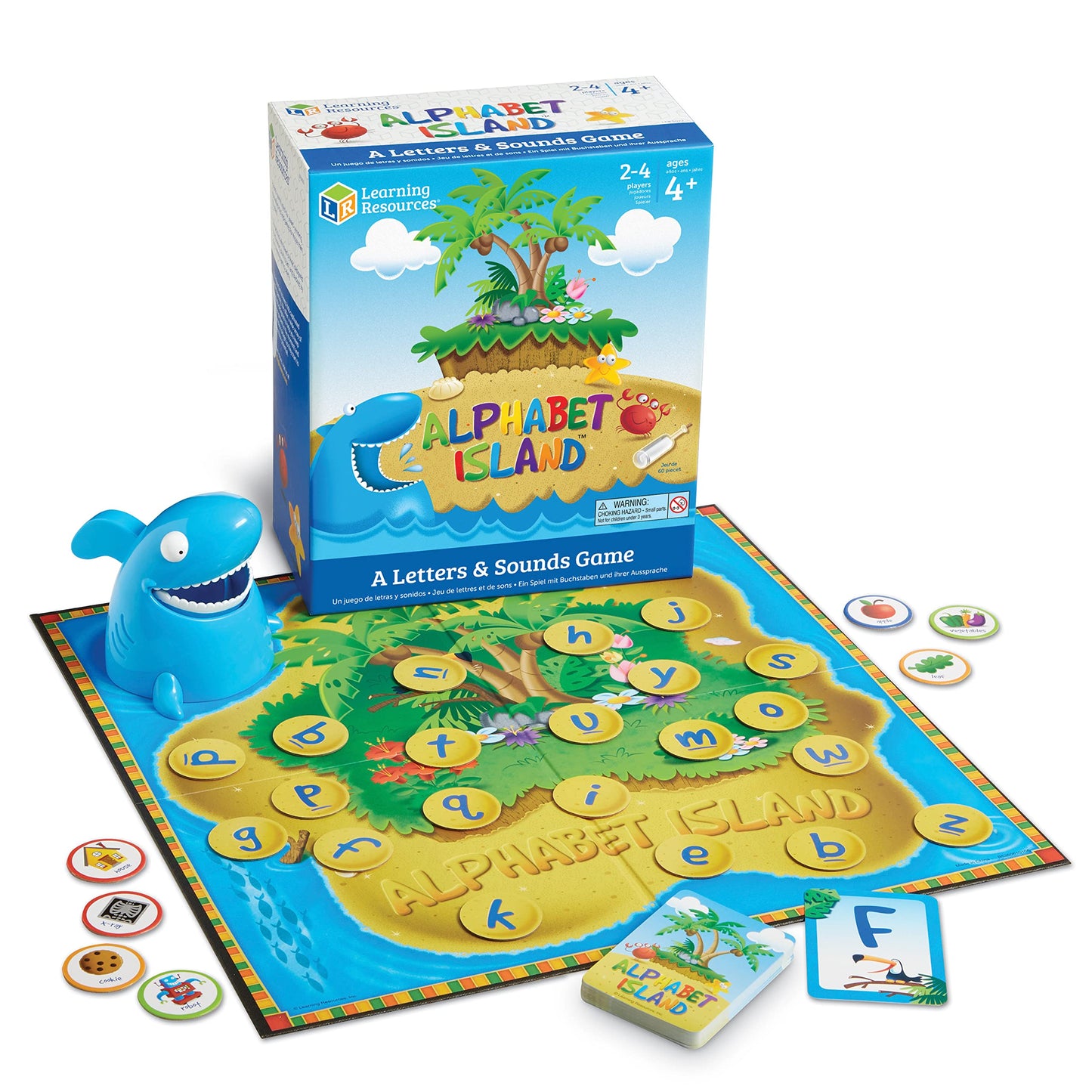 Learning Resources Alphabet Island a Letter & Sounds Game - Montessori ABC Toys, Learn to Read, Phonics for Toddler , Writing Practice, Board Game, Homeschool Supplies, Educational Activity