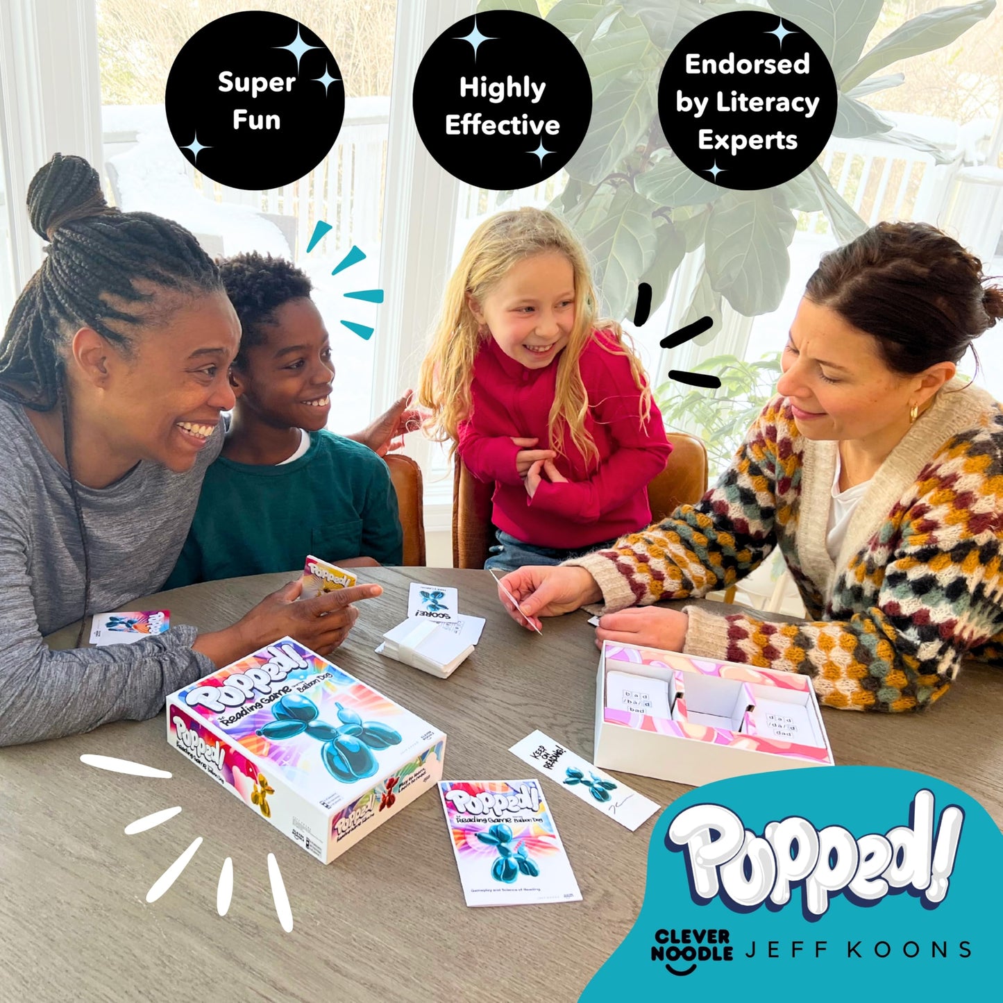 Popped! Reading Game - Learn Reading Skills in Weeks - Exciting Phonics Game for Kids Ages 4-9 - CVC Educational Game Must Haves for Preschool, Kindergarten, 1st - 3rd Grade