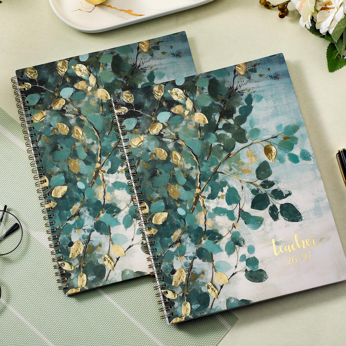 Teacher Planner 2026-2027 - Teacher Lesson Planner, July 2026 - June 2027, 8.5" x 11", 2026-2027 Planner Weekly and Monthly, Lesson Plan Book for Teachers, Colorful Tabs, Inner Pocket