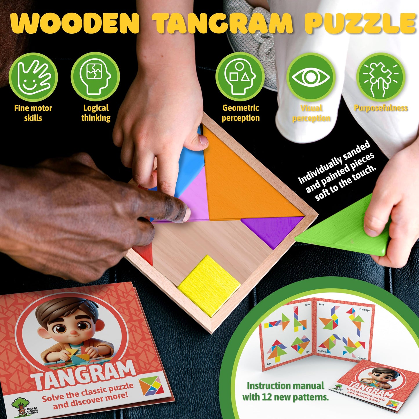 CALM DOWN CORNER the Original Kit for Kids — Therapist-Developed Emotional Regulation Set with Sensory Fidget Tools, Feeling Cards & 100+ Calming Activities for Home, Classroom & Therapy